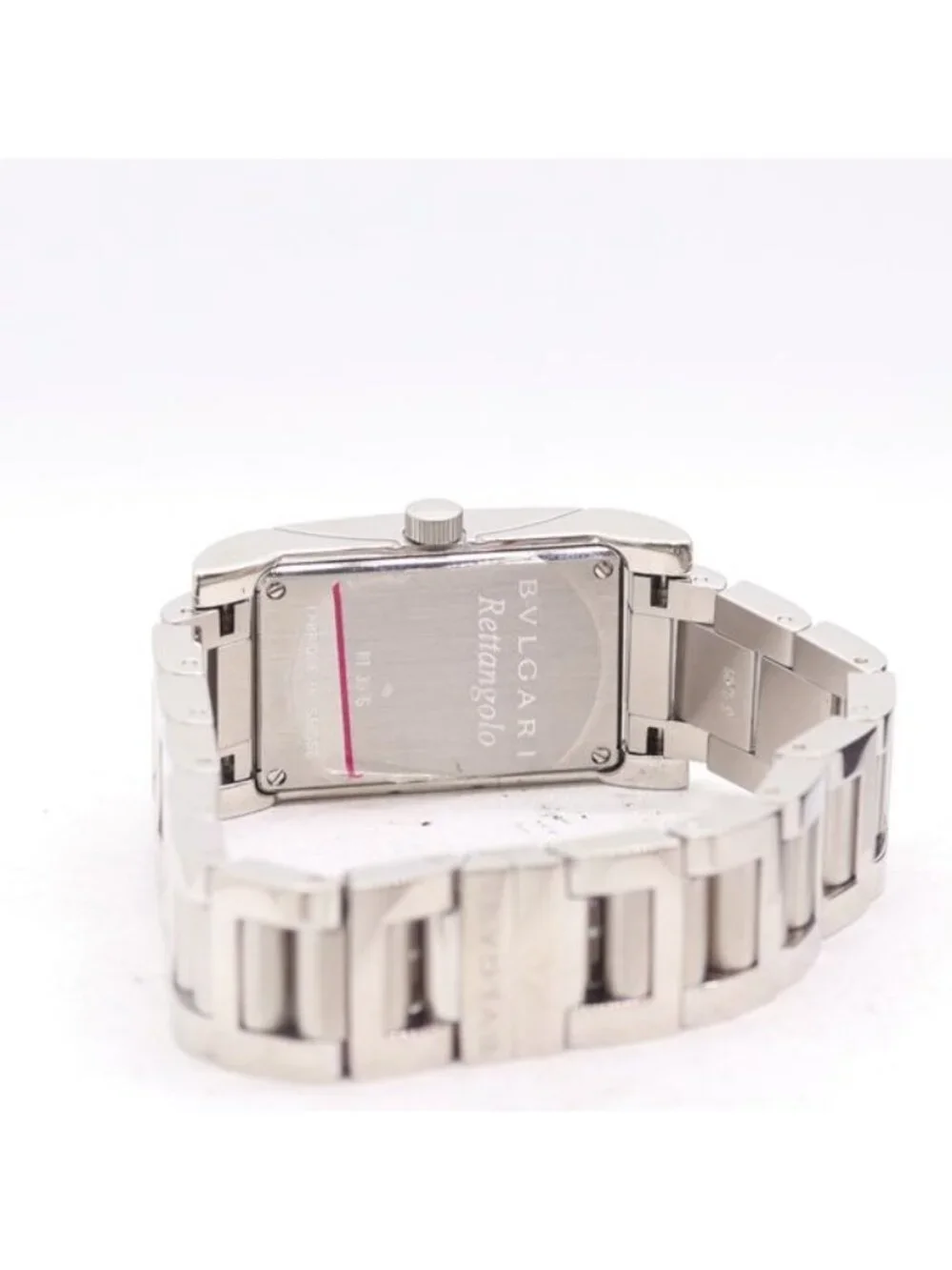 Bvlgari Running Rettangolo Quartz White Dial Watch 7 Bkt